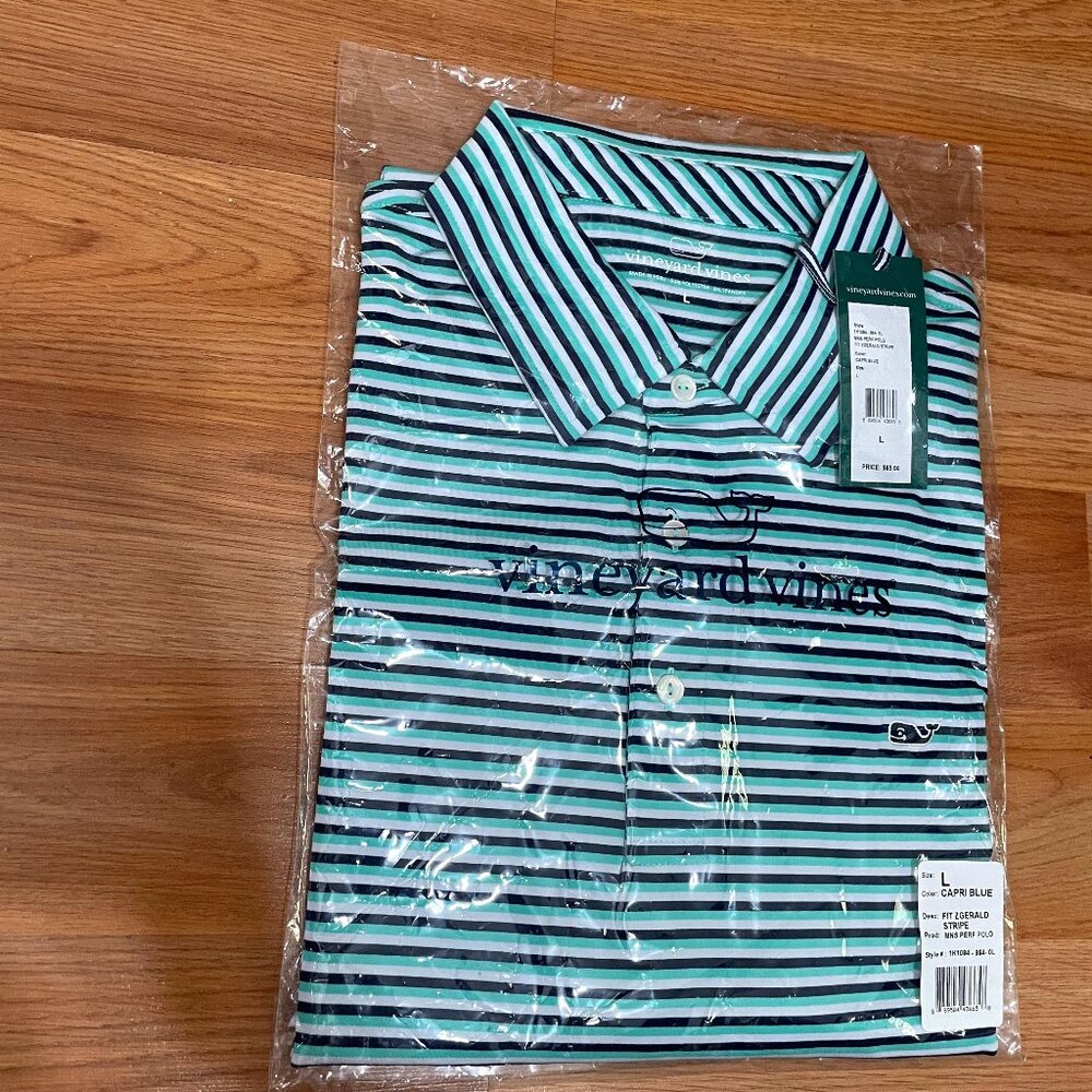 Men's Vineyard Vines Fitzgerald Striped Golf Shirt